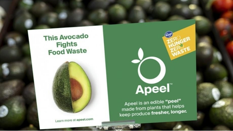 Apeel edible coating displayed on avocado packaging