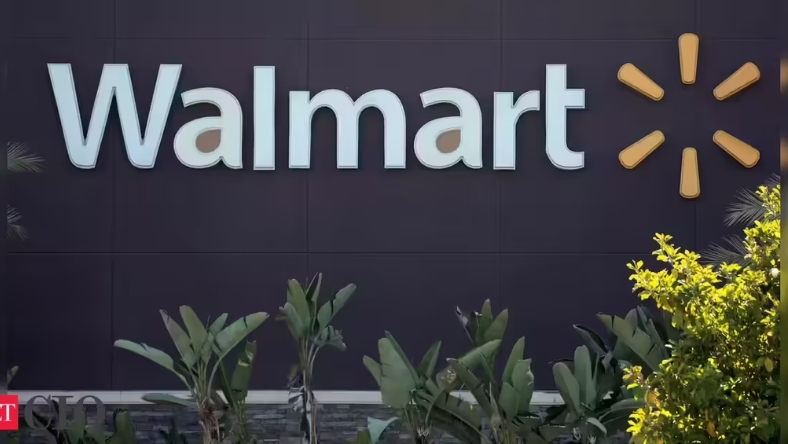 Walmart store sign during 90M battery-free IoT tag rollout